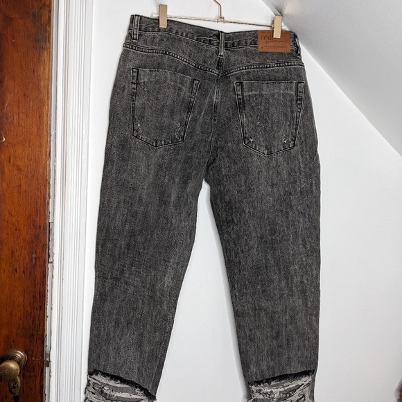 ONE TEASPOON Awesome Baggies Straight High Waist Denim Distressed Jeans Size 28 - Picture 9 of 11